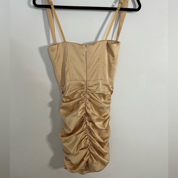 OH POLLY Gold Mini Dress - Picture 4 of 7